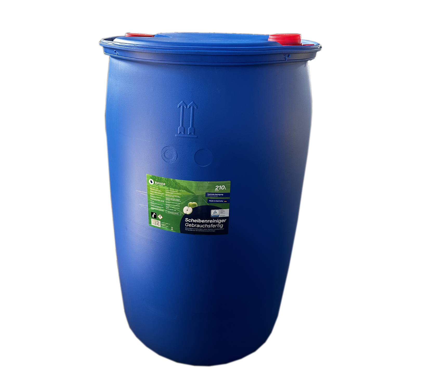 Bauer Blue - Scheibenreiniger 210L Kunststoff-Fass gebrauchsfertig - Apfelduft