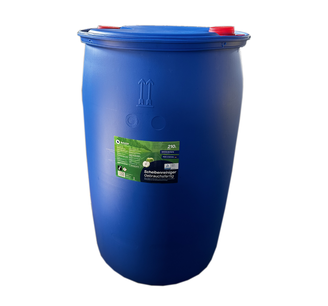 Bauer Blue - Scheibenreiniger 210L Kunststoff-Fass gebrauchsfertig - Apfelduft
