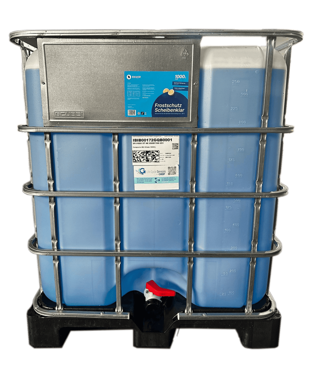Bauer Blue Scheibenfrostschutz - 1.000L IBC-Container - pfandfrei