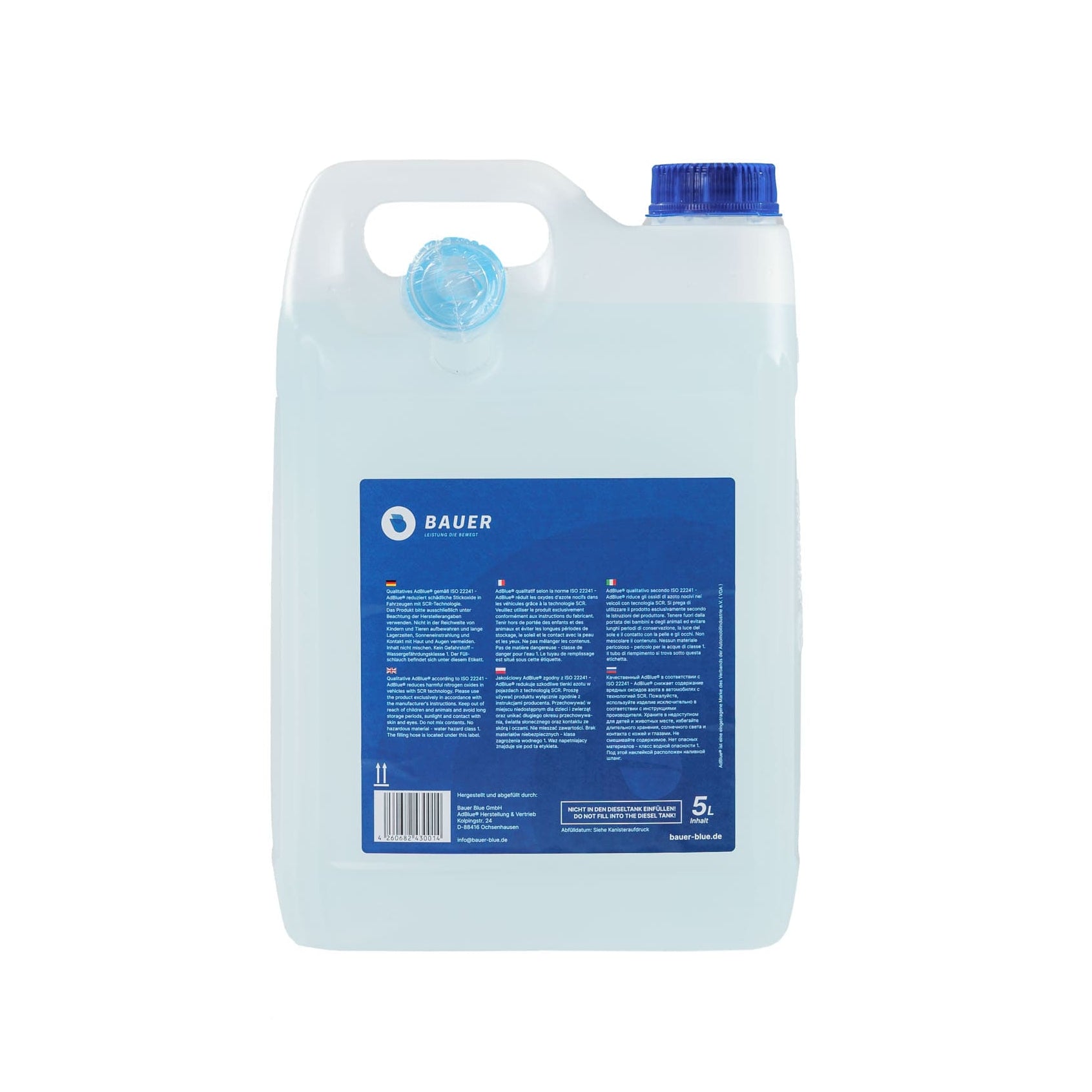 AdBlue® - Kanister mit Flex-Ausgießer - Premium Harnstofflösung gemäß ISO 22241