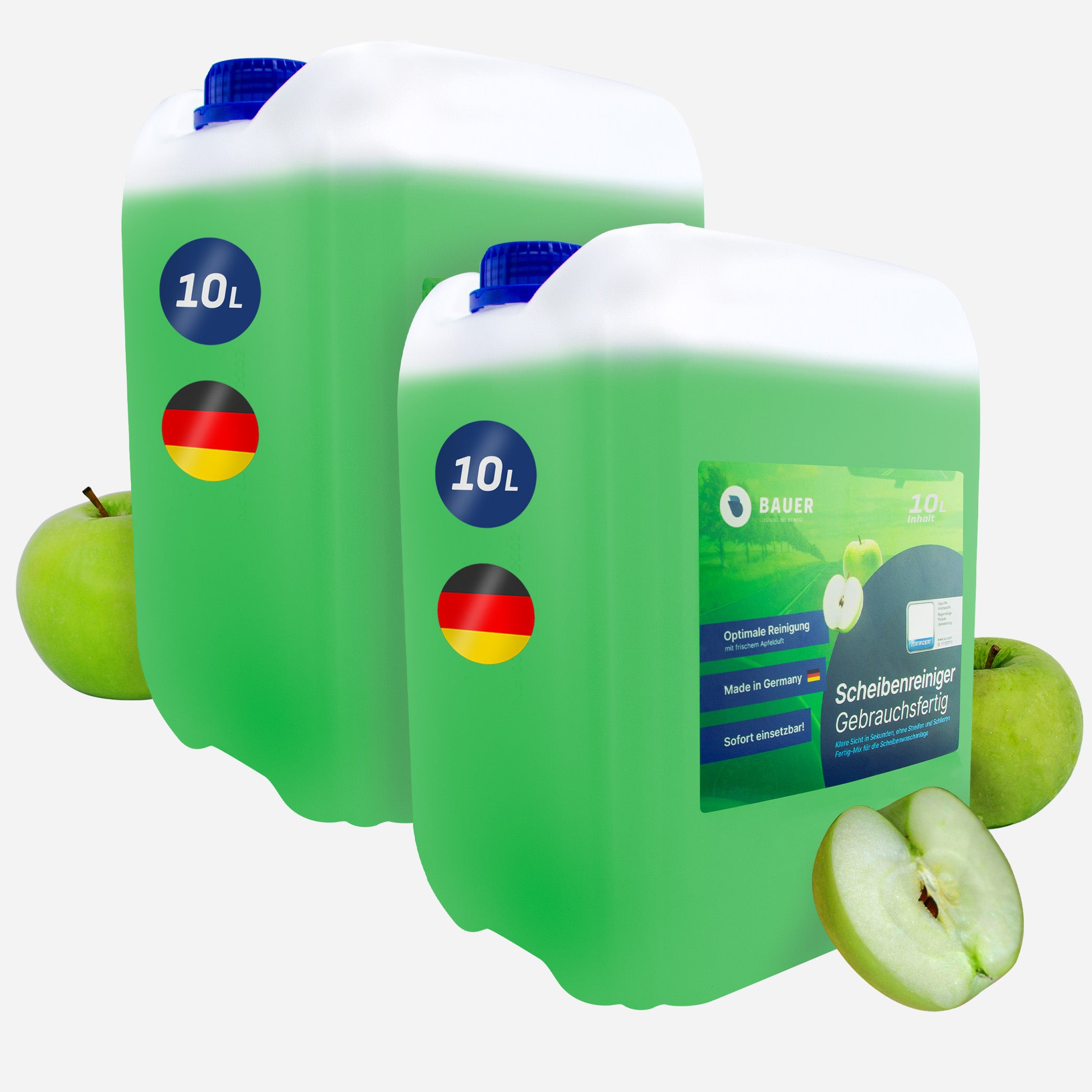 Bauer Blue - Scheibenreiniger Kanister gebrauchsfertig - Apfelduft